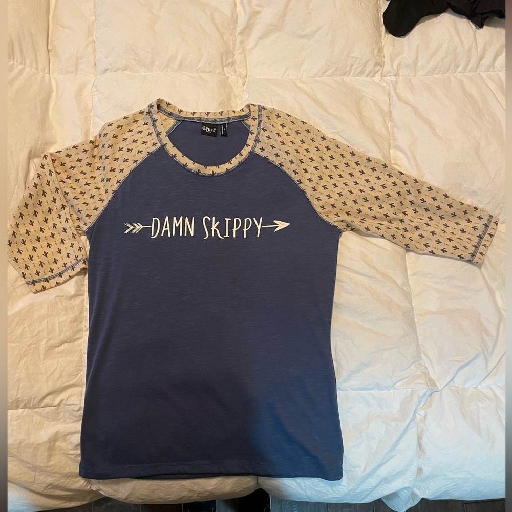 Cruel Girl Damn Skippy 3/4 Sleeve T Shirt